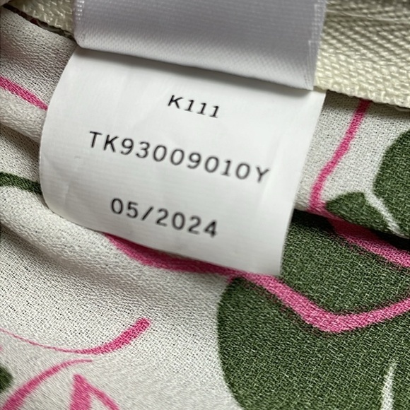 New Parker Floral Print Peplum Cami Top Keyhole Cut Out Tropical Sz 0 - Picture 14 of 14